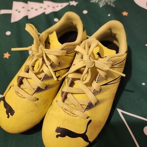Puma Kids Yellow Sports Shoes